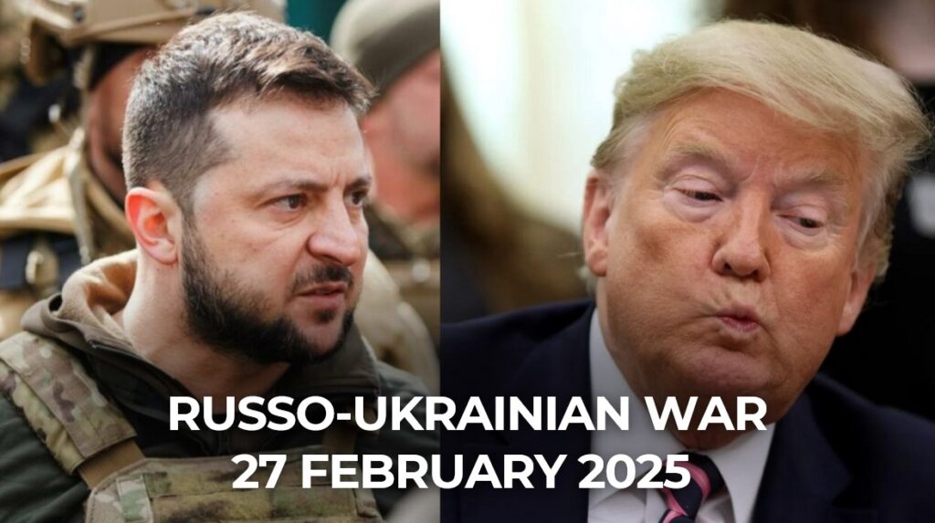 Russo-Ukrainian War, day 1100: Trump labels Zelenskyy “best president” while pursuing minerals deal