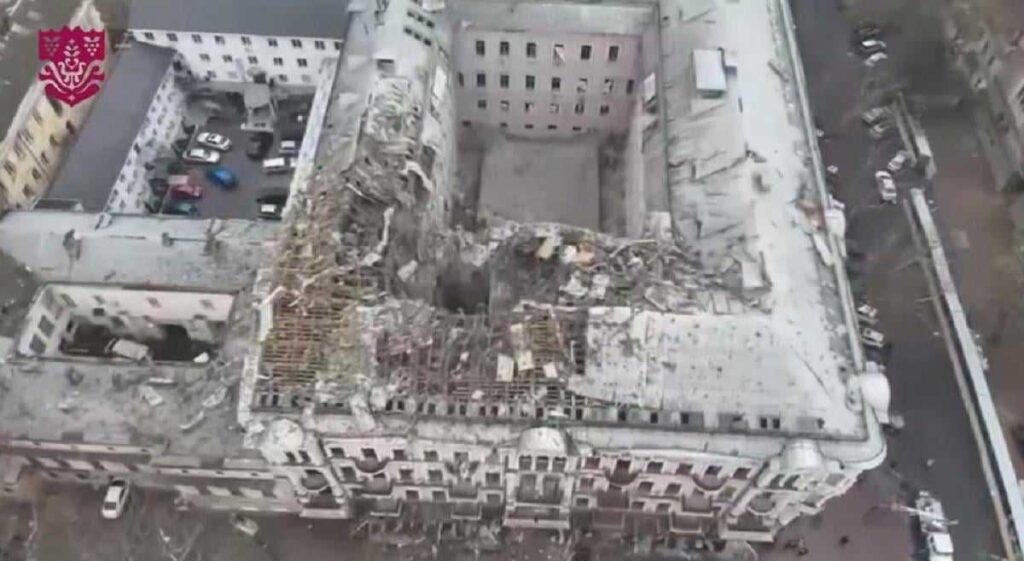russian attacks damage over 1300 cultural monuments across ukraine culture ministry says aftermath russia's missile strike odesa's historic center 31 2025 telegram/hennady trukhanov dff32c378562d86a5d303a7f5105e724 invasion damaged 1333 heritage sites 2185