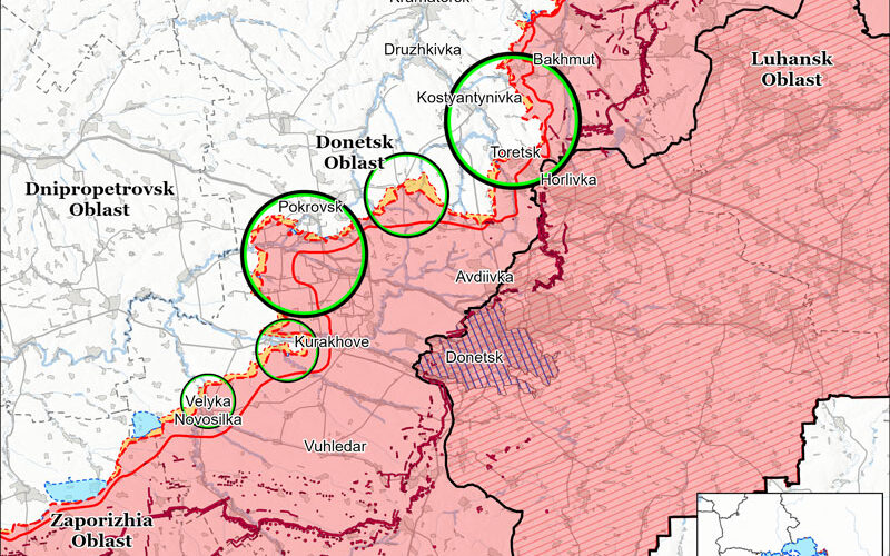 isw russian advance near donetsk's pokrovsk slows focus shift kostiantynivka donetsk-oblast institute study war (isw) reported 15 advances eastern ukraine's donetsk oblast south southwest have significantly slowed over past two