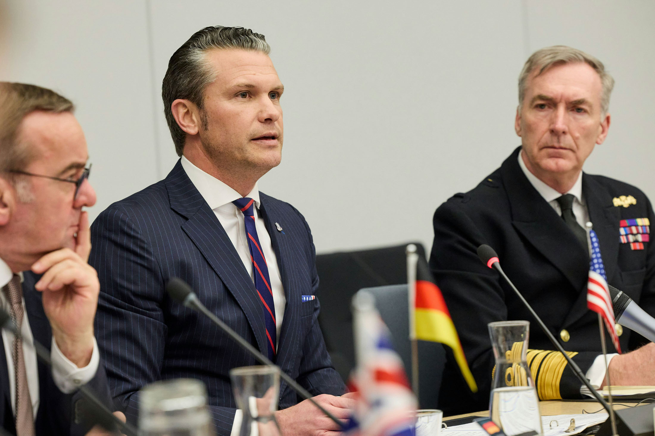 Pete Hegseth at the Ukraine Defense Contact Group meeting in Brussels. Photo: NATO
