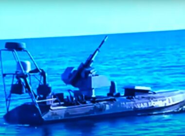 russians catch up naval drone tech ukraine developing countermeasures machine-gun sbu special forces kulemetnyj-morskyj-dron-1-1024x489 developed capabilities include machine gun-equipped patrol drones 1700-kilometer range can operate rough seas defense systems against