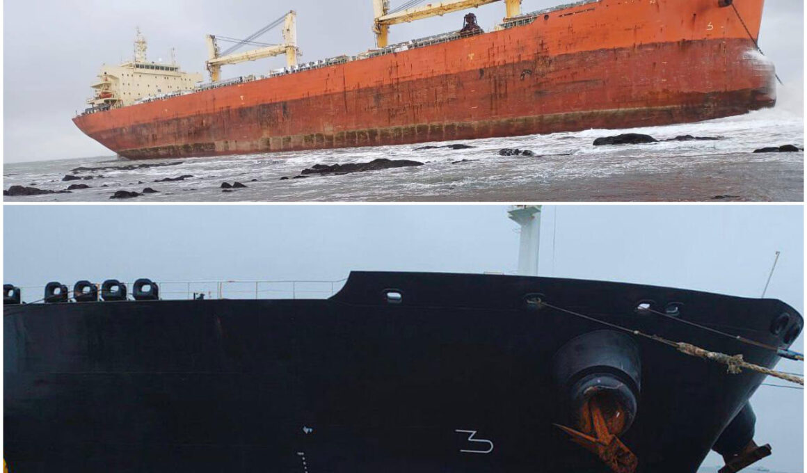 two ships carrying russian oil sinking pacific baltic chinese bulk carrier yang2 grounded near sakhalin (top) koala crude tanker lenindrad oblast's ust-luga port more-rusookorytas-sinking maritime incidents occurred opposite ends russia