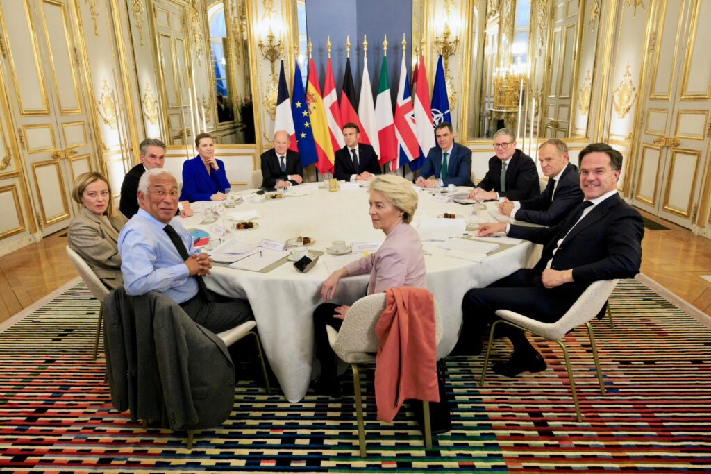 nato chief europe ready step up lead ukraine security guarantees leaders eu several european countries during meetin paris 17 2025 secretary general mark rutte announced europe's readiness providing following emergency