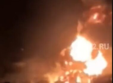 russia's ryazan oil refinery halts operations after ukrainian drone strike yesterday fire 24 2025 drones struck oblast video has completely suspended following attack three industry sources told ukraine news reports