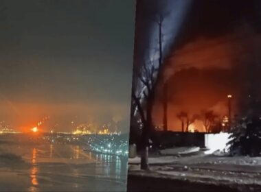 fire saratov oil refinery 11 2025 images telegram/astra militarnyi goes boom ukraine news ukrainian reports