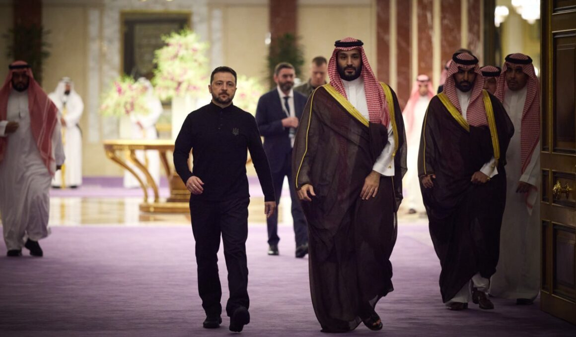 zelenskyy meets saudi crown prince ahead ukraine-us talks ukraine's president volodymyr (l) mohammed bin salman (r) jeddah 10 2025 presidentgovua 0e295b60-4f91-4610-9fc5-a3b1bc7c322a ukrainian met crucial between officials aimed establishing framework peace