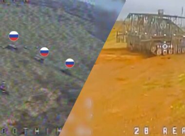 ukrainian 28th brigade defeats russian armored column near toretsk (video) heavy equipment direction before being struck 2025 screenshots mechanized militarnyi 1000199019-scaled ukraine's successfully repelled assault involving reports 18 update brigade's