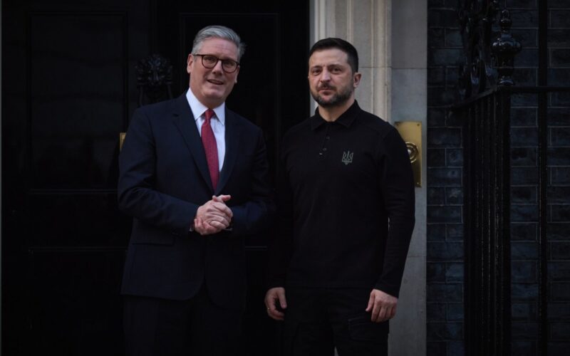 U.K. PM Keir Starmer and Ukraine's President Volodymyr Zelenskyy