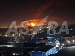 A significant fire broke out at the Bashneft oil refinery complex in Ufa, Russia, following explosions that residents reported hearing in the early hours of 3 March.