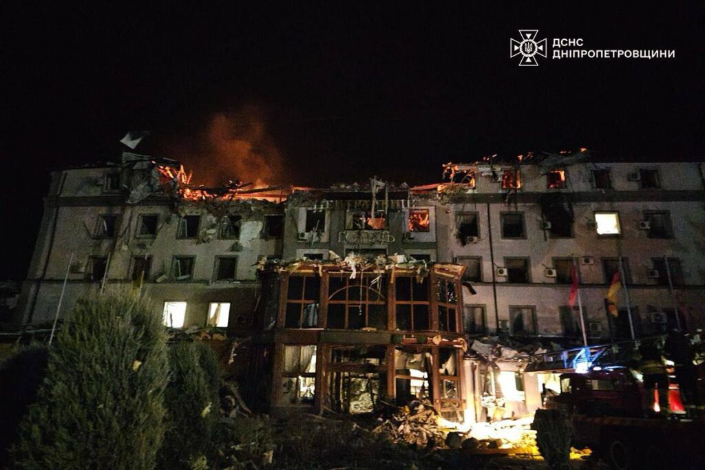 Russian missile destroys hotel, kills two, while US aid pause threatens Ukraine’s air defenses