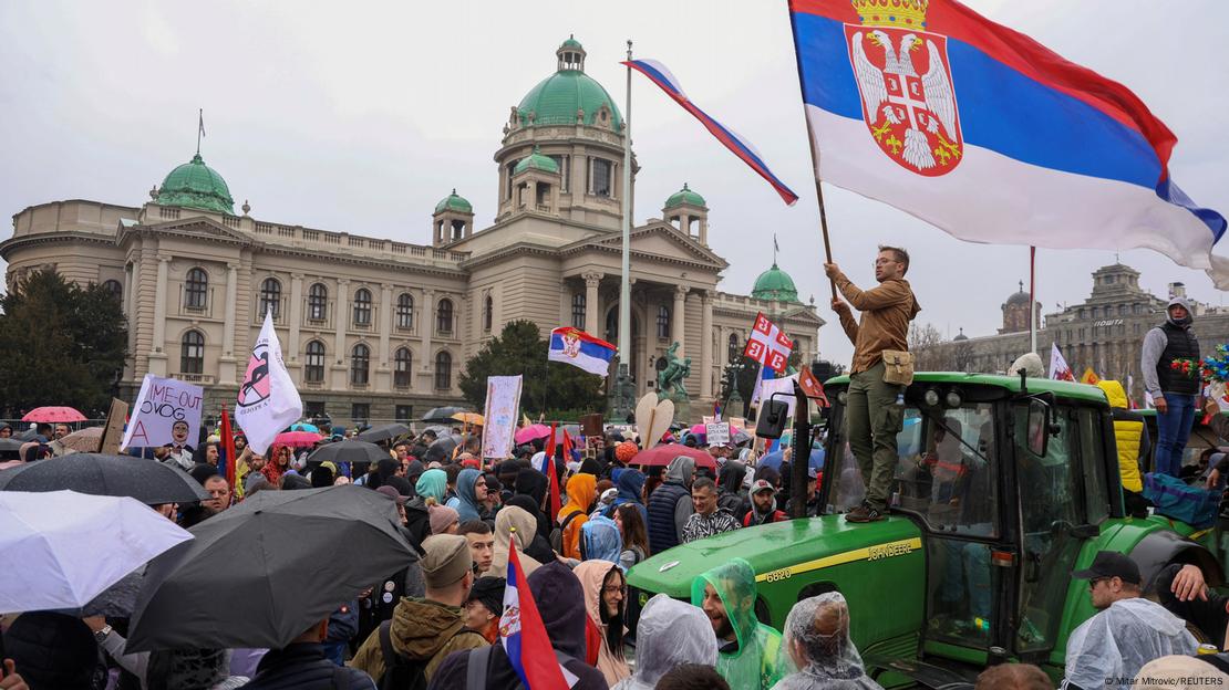 Massive anti-government protests continue across Serbia.