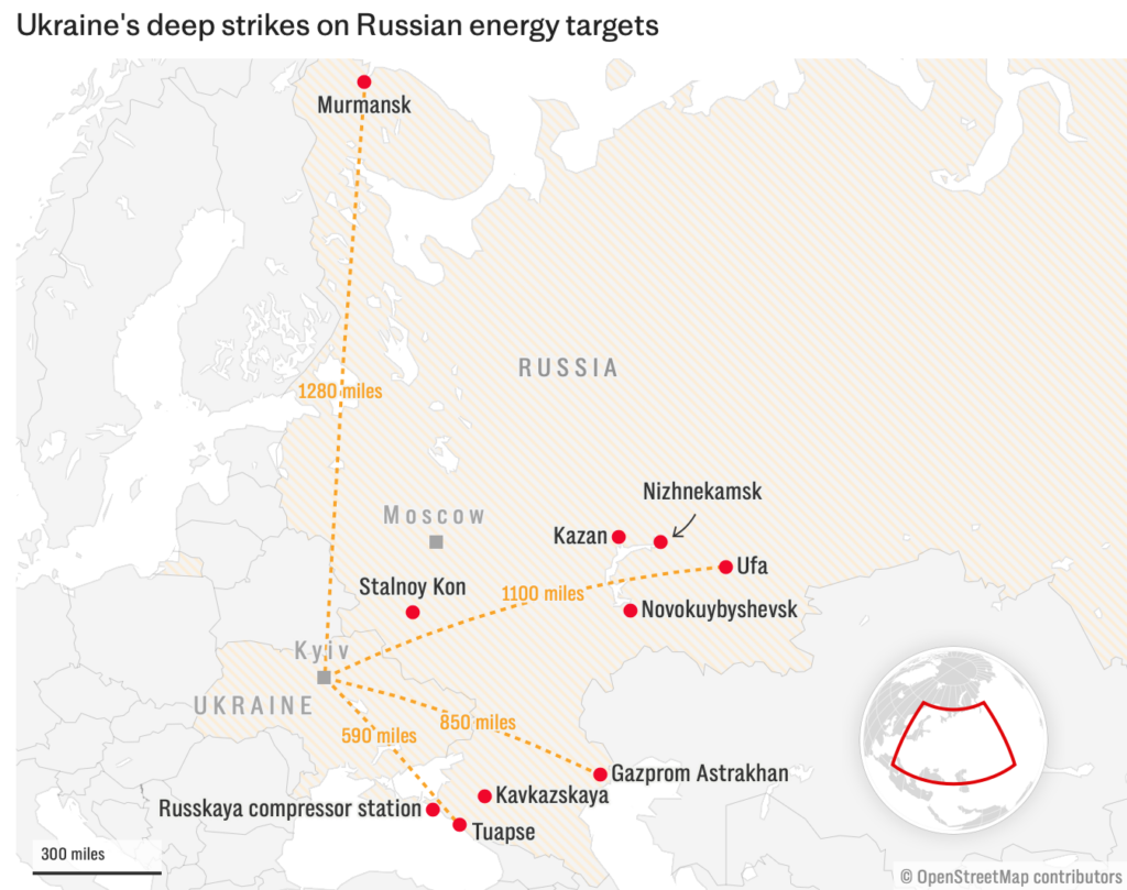 The Telegraph: Ukraine’s strikes on Russian oil refineries made a difference