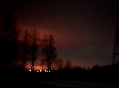 drones hit russian army ration production facility fire mre factory bryansk oblast 7 2025 telegram/astra attacked producing food rations adjacent northeastern ukraine evening militarnyi reports news ukrainian