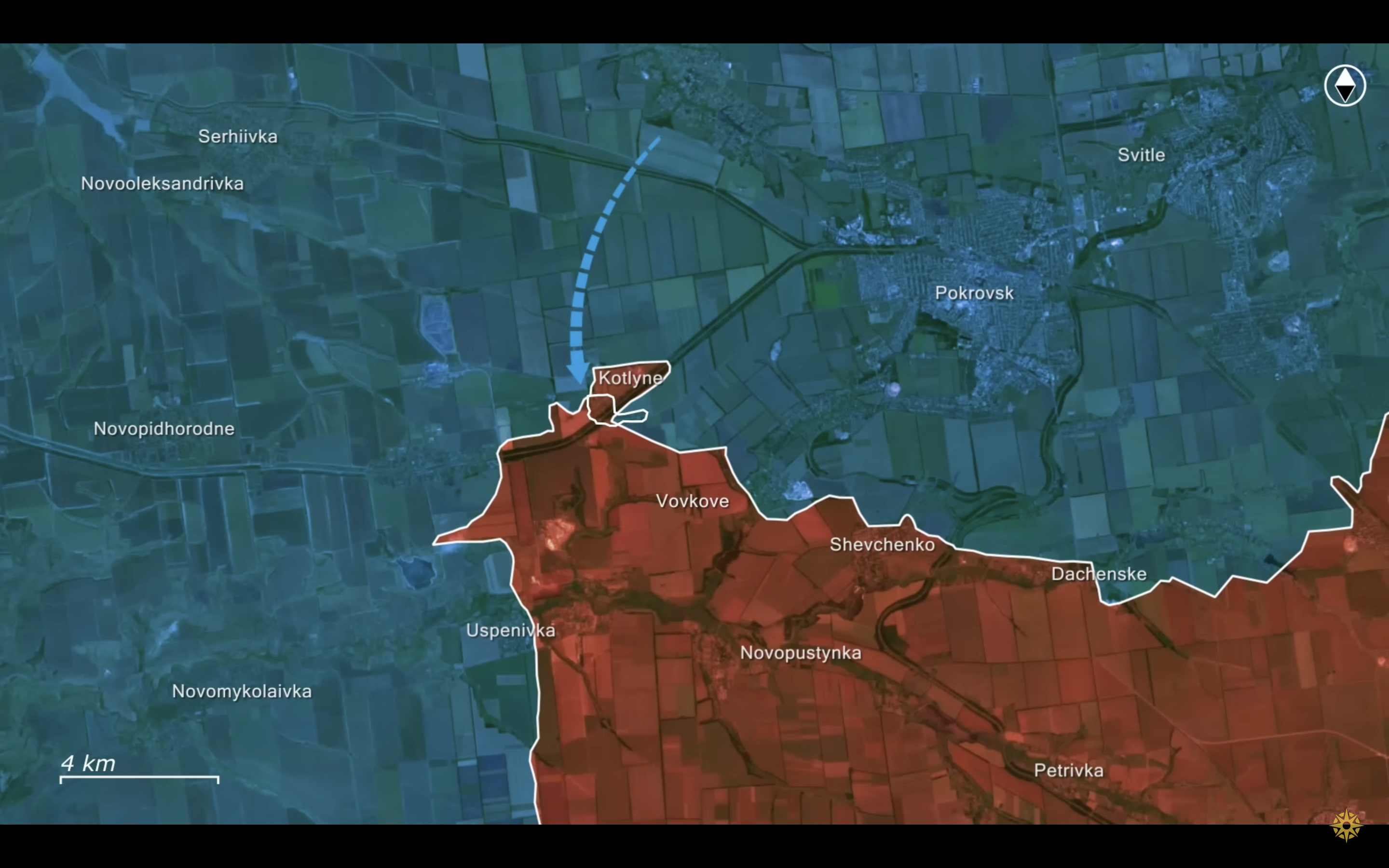 A screenshot from the Reporting from Ukraine video, 3 March.