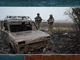 A screenshot from the RFU News — Reporting from Ukraine video, 25 March.