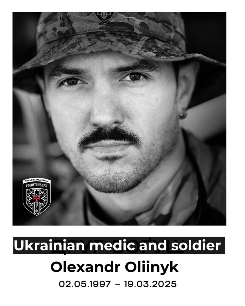 Ukrainian medic-turned-soldier who saved lives died defending Ukraine against Russia