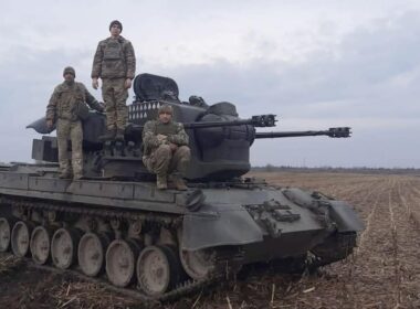 fires break out two factories dnipro following russian drone strikes german-supplied flakpanzer gepard self-propelled anri-aircraft gun its ukrainian crew telegram/karymat forces launched large-scale attack against ukraine overnight 18 2025 targeting