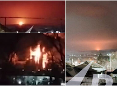 ukrainian drones hit oil pumping station refinery russia fires rostov oblast pipeline (left top right) syzran (bottom left) after drone attack overnight 3-4 2025 fires-in-rostov-and-syzran armed forces conducted series strikes