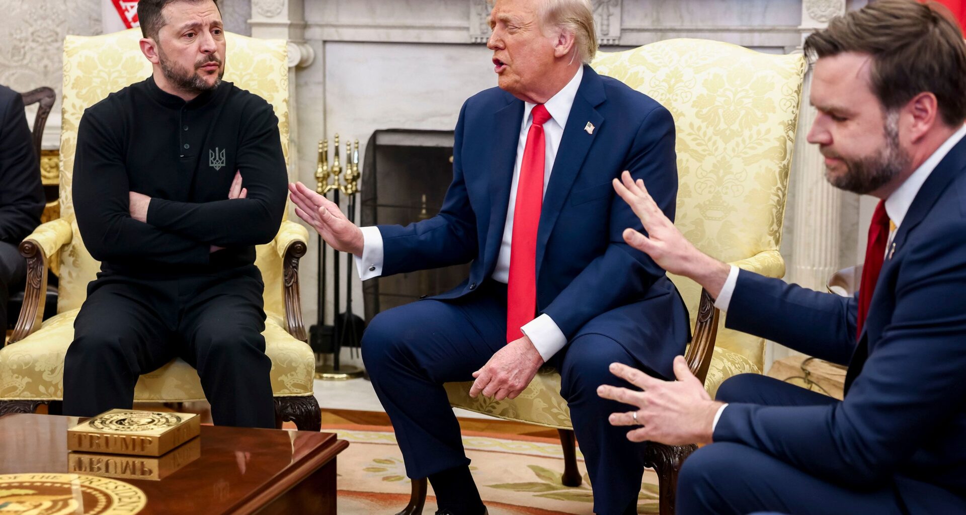 trump says take pass within days futile efforts freeze russo-ukrainian war ukraine's president volodymyr zelenskyy donald vice-president jd vance oval office 28 2025 administration's approach ending russia-ukraine appears have hit