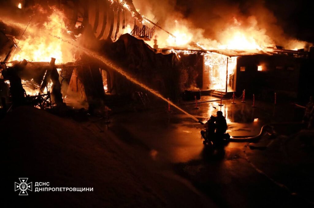 Massive Russian assault on Dnipro kills 4, destroys iconic restaurant