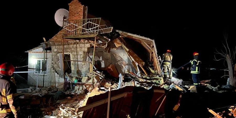aftermath russia's drone attack ukraine's dnipropetrovsk oblast 29 2025 1f50e82d70817d84aee8bc94b7a19ccd russian forces launched 100 drones against ukraine during night 28-29 striking civilian infrastructure four oblasts air force reported news