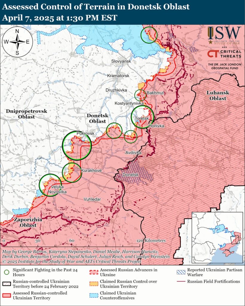 isw russian forces advance belgorod oblast eastern ukraine donetsk 7 2025 have recently made territorial advances several areas within territory reports institute study war (isw) ukrainian deep state osint project