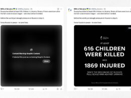 X hid a post with information about Ukrainian children killed