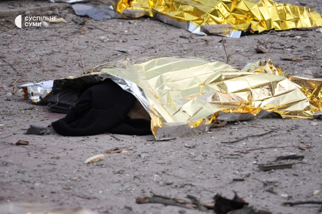 “When people are least protected”: Russian missile strike kills 34 civilians in Sumy on Palm Sunday [updated]