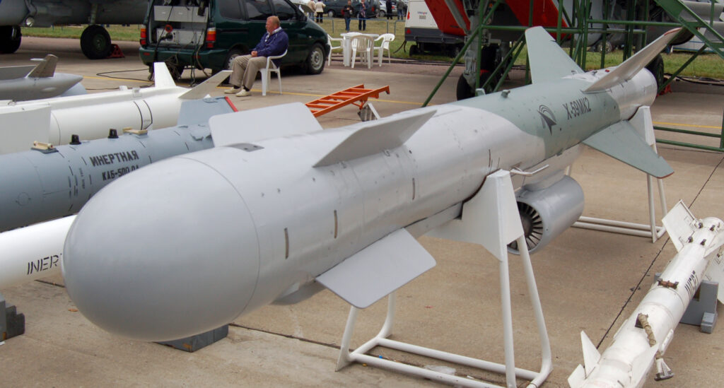 The Kh-59 Ovod Russian cruise missile at MAKS 2009 air show