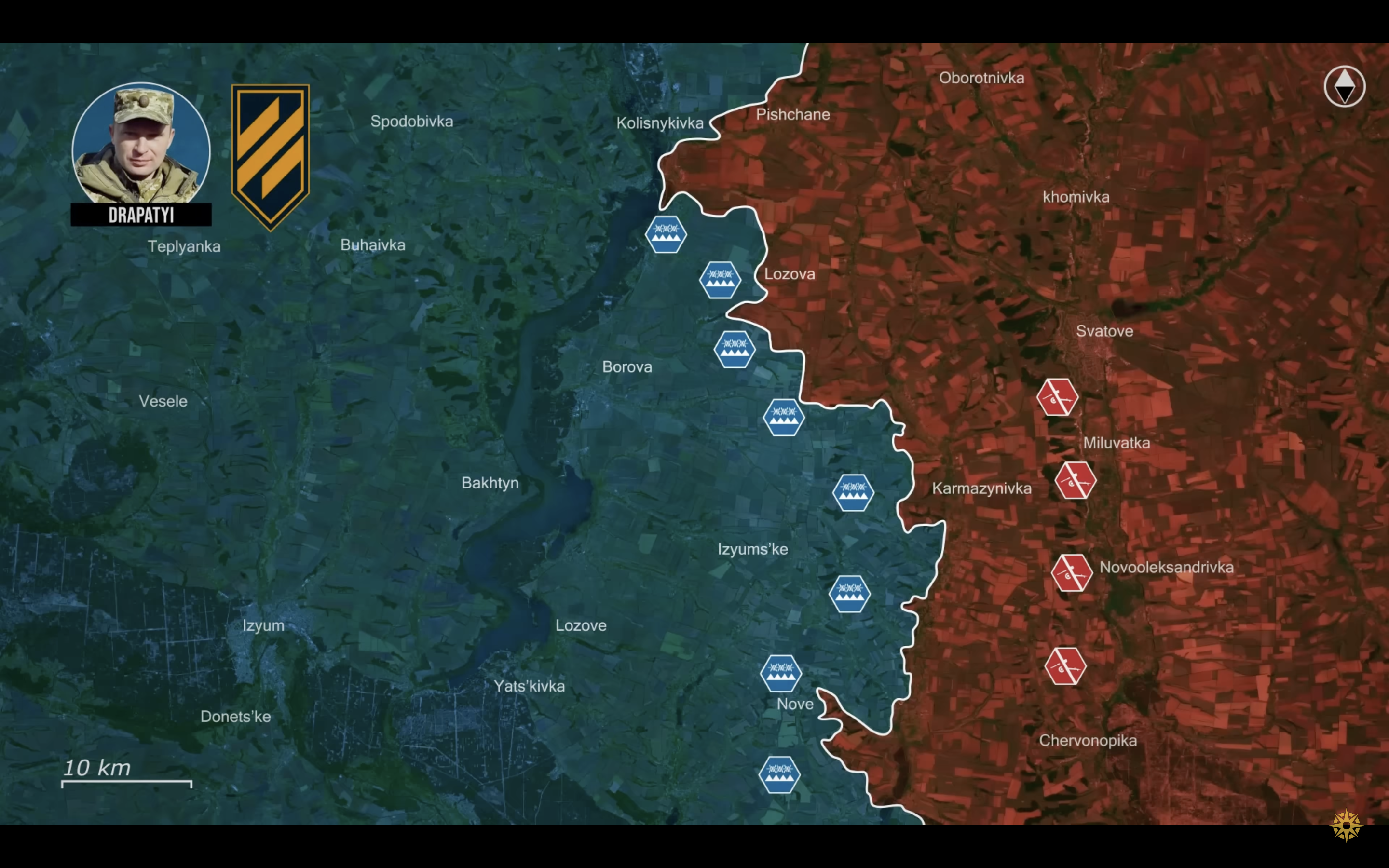 A screenshot from the RFU News — Reporting from Ukraine YouTube video.