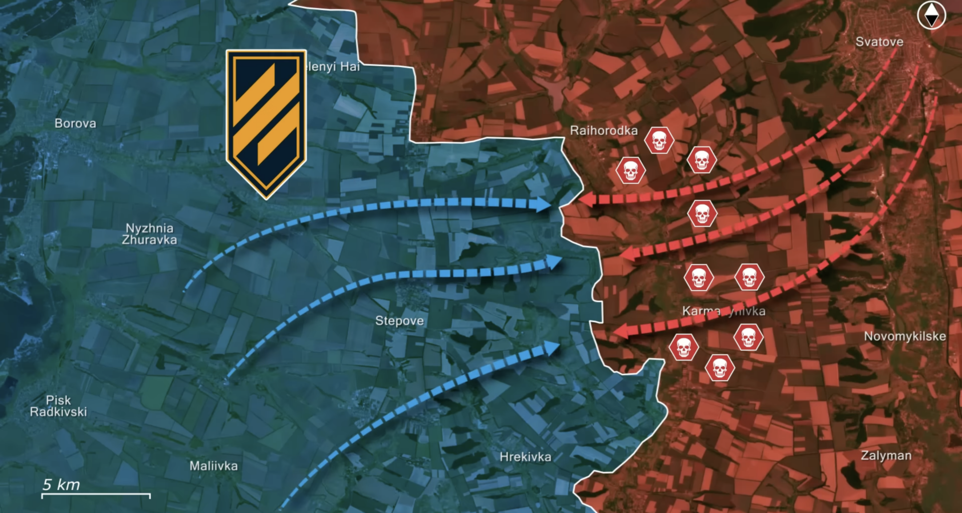 A screenshot from the RFU News - Reporting from Ukraine YouTube video, 12 April