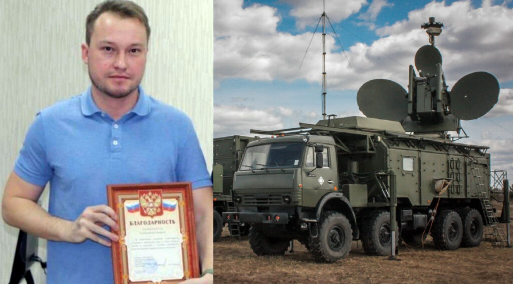 leading russian electronic warfare designer killed bryansk car explosion head design bureau russia's electromechanical plant yevgeny rytikov (l) eliminated responsible modernization anti-drone systems krasukha (r) dead-russian-ew-clown vehicle carrying senior military