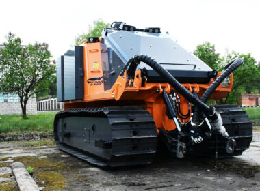 The PT-300 D:MINE demining system in Ukraine in May 2024. Photo: AVTEK