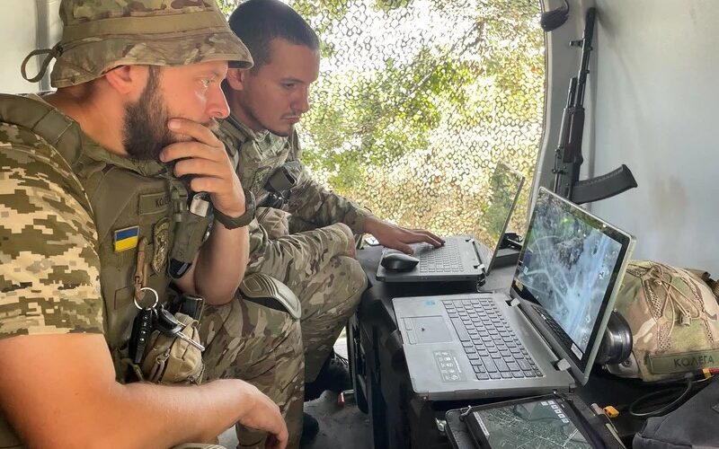 ukraine gets equipment military luxembourg iceland worth $ 23 mn ukrainian drone operators monitoring live video feed they're flying over russian-occupied part jason beaubien/npr soldiers ukraine’s defense ministry announced 21