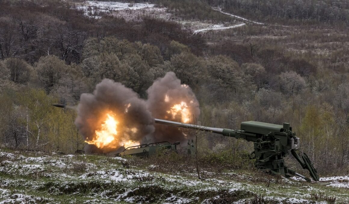 ukraine increases artillery production amid uncertainty over support ukrainian-made bohdana self-propelled wheeled howitzer fires testing site western 11 oksana parafeniuk/the washington post has rapidly scaled up its 155mm howitzers increasing