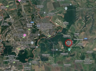 ukraine hits russia's 448th brigade involved deadly sumy missile strike location brigade's base kursk (red circle) 15 ukrainian forces have carried out retaliatory russia’s which identified intelligence being attack days