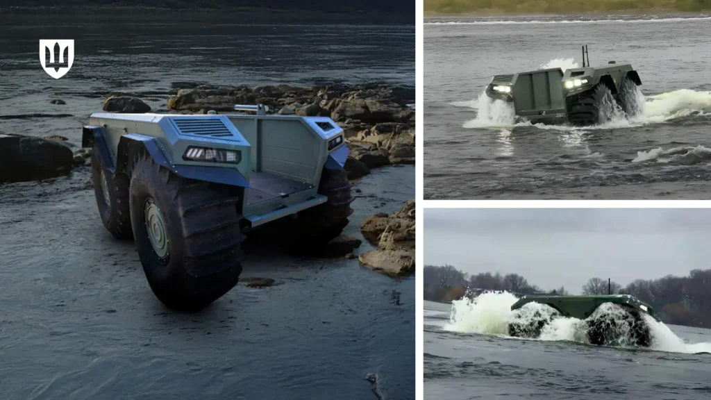 ukraine clears unex ugv amphibious drone army use domestic robotic platform p-ugv-17apr-ws01-9e09d5ab3c has codified approved ugv—a domestically produced remotely operated self-propelled wheeled armored system—for operational defense forces ministry announced news