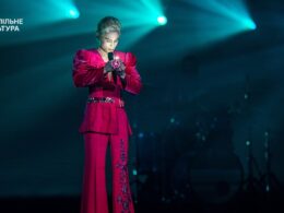 A lead vocalist, Danyil Leshchynsky, of the Ukrainian band Ziferblat, which qualified for the Eurovision 2025 Grand Final in Basel, Switzerland.