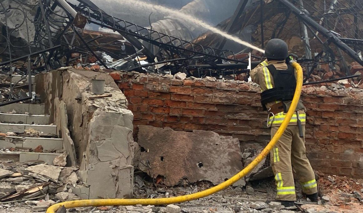 russia bombs sumy oblast first day its own declared ceasefire aftermath russia's attack 6 2025 which killed child local authorities telegram/sumy military administration 59f7327a-b7e3-4519-8068-434d22dbffc7 8 russian aircraft launched guided aerial