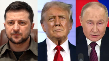 axios ukraine nato allies rush high-stakes uk meeting forge united stance before trump meets putin left right presidents volodymyr zelenskyy donald usa vladimir russia sources presidentgovua flickr/gage skidmore youtube/kremlin address_by_president_of_ukraine_volodymyr_zelenskyy_usa-trump-rushka-putin