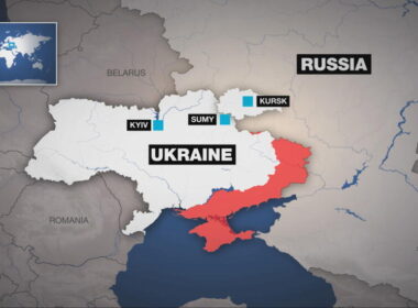 Ukraine's northeastern Sumy Oblast borders Russia's Kursk Oblast.