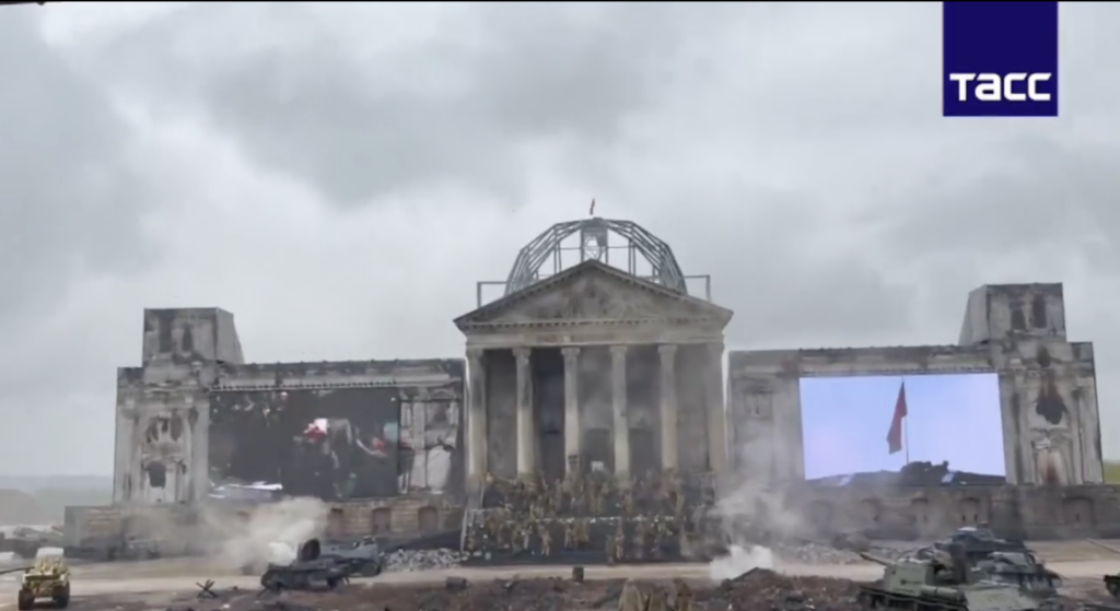 Russians build Reichstag replica for Victory Day, use it for propaganda amid war with Ukraine