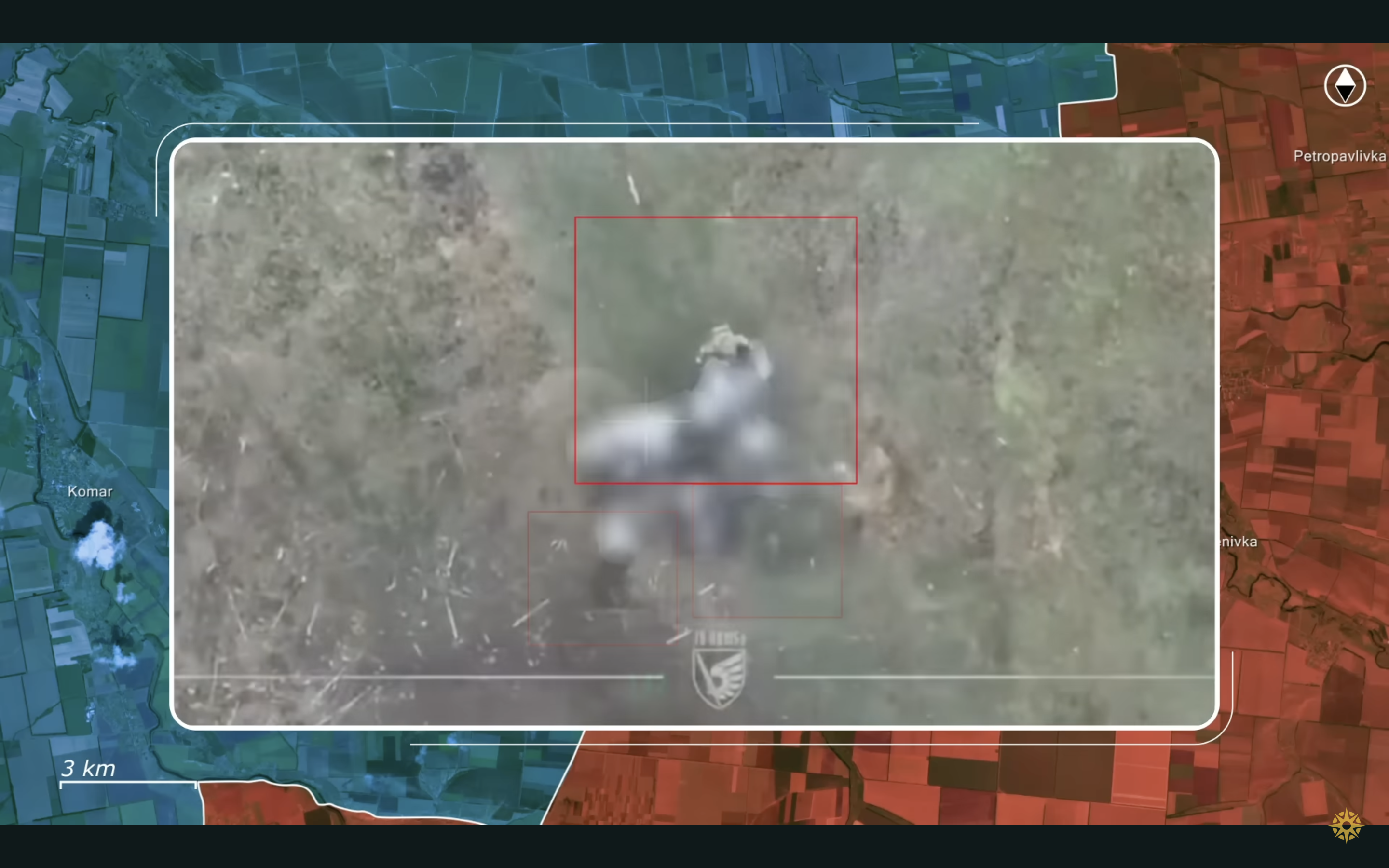 A screenshot from the RFU News - Reporting from Ukraine YouTube video, 23 May.