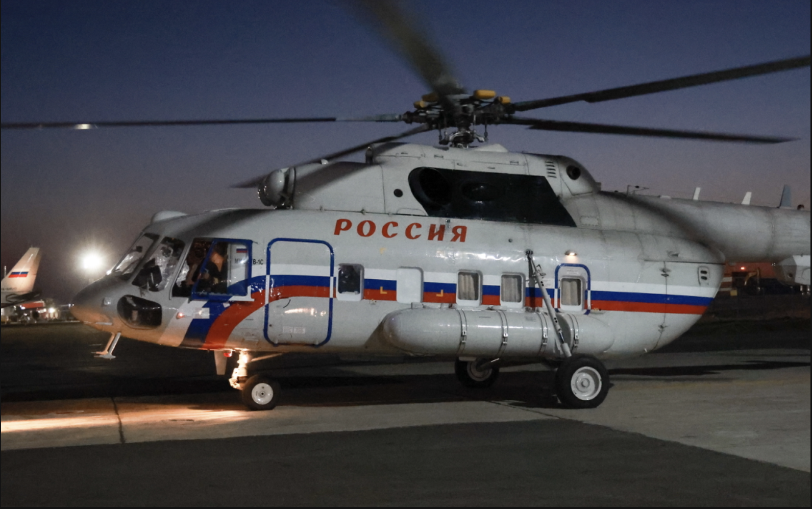 Putin's helicopter. Archive photo.