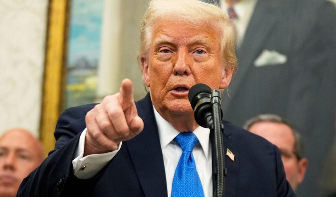 cbs trump mulls arming ukraine after record russian strikes $ 385 bn sits ready immediate use president donald speaks during event oval office white house 19 2025 arm response russia's