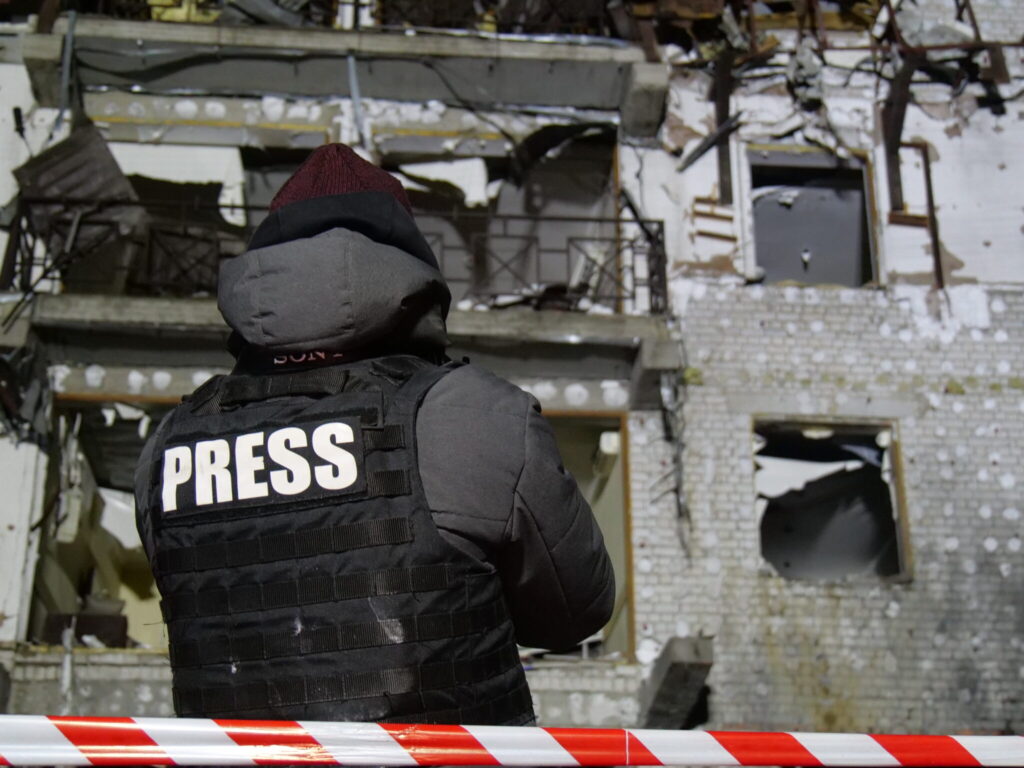 Park Hotel, damaged in January 2024. Kharkiv