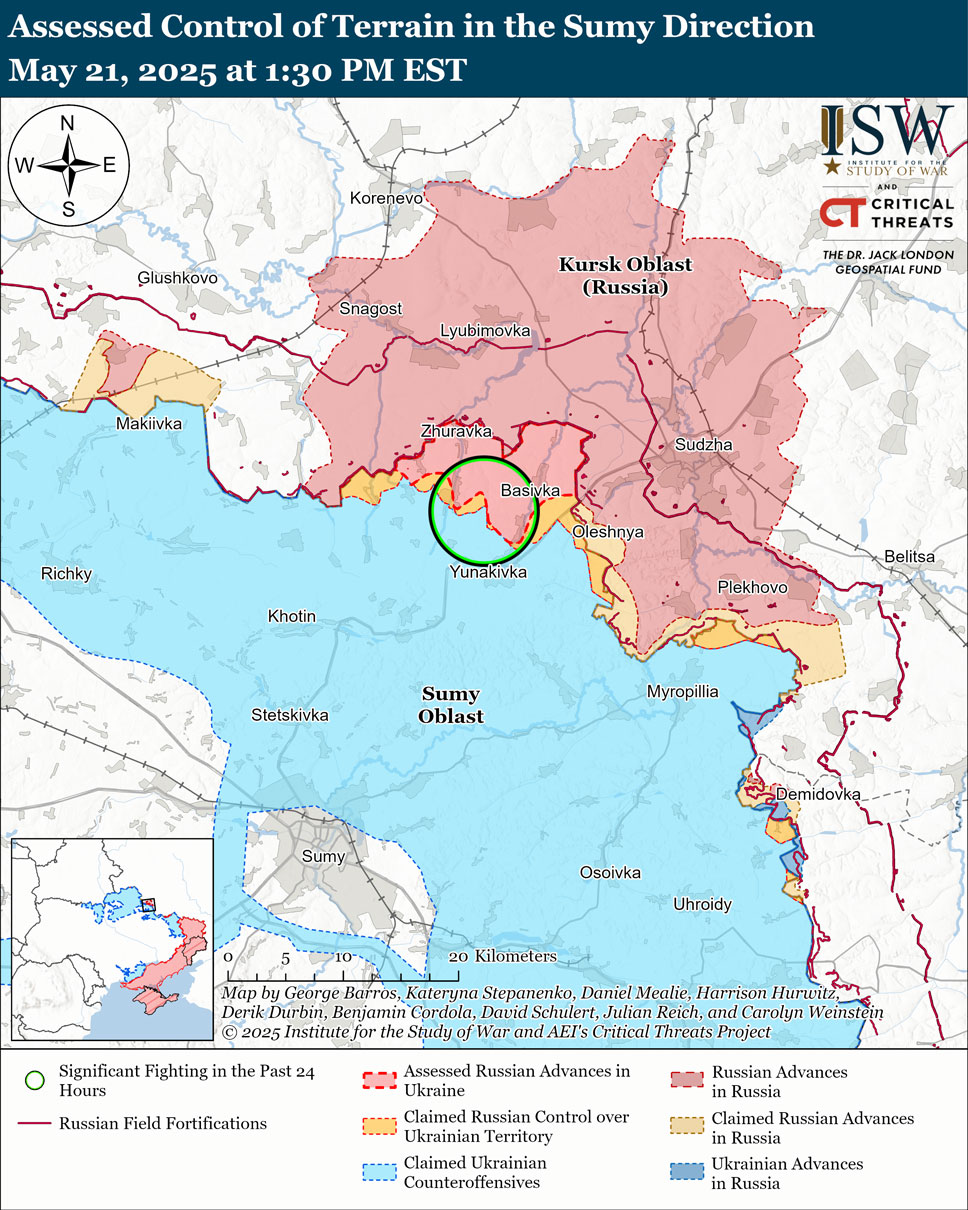 russia’s sumy ambitions unlikely succeed soon says isw kursk-sumy-map-situation-isw institute study war (isw) reported 21 russian president vladimir putin likely orchestrated meeting officials kursk oblast 20 build justification renewed efforts