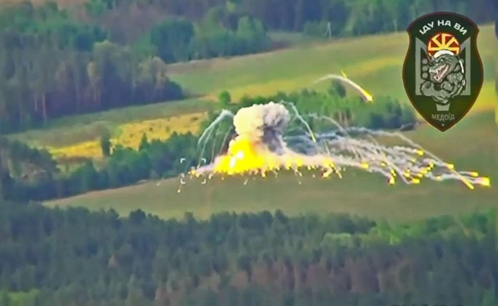 ukrainian sof destroy russian buk sam uragan mlrs coordinated strike destruction air defense system 2025 medoid tactical group special operations forces russian-sam-buk-goes-boom reported advanced buk-m3 surface-to-air missile rare variant uragan-1