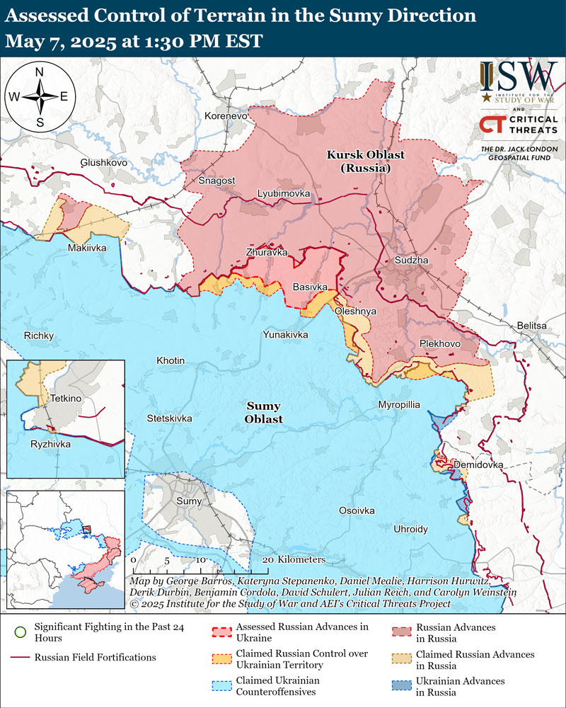 ukrainian forces reportedly advance southern tetkino russia's kursk oblast situation ukraine's sumy tyotkino-kursk ukrainians used mine-clearing systems toward novyi put ukraine news reports