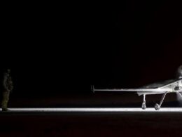 A Ukrainian strike drone.